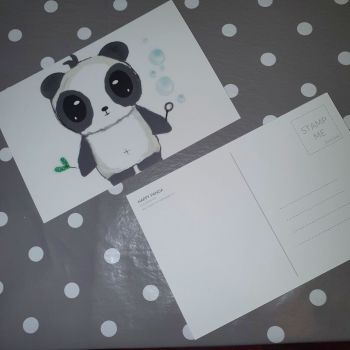 Happy Panda Postcard