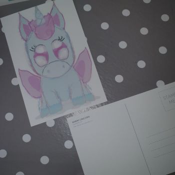 Unicorn Postcard