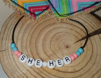 She/Her Bracelet - trans