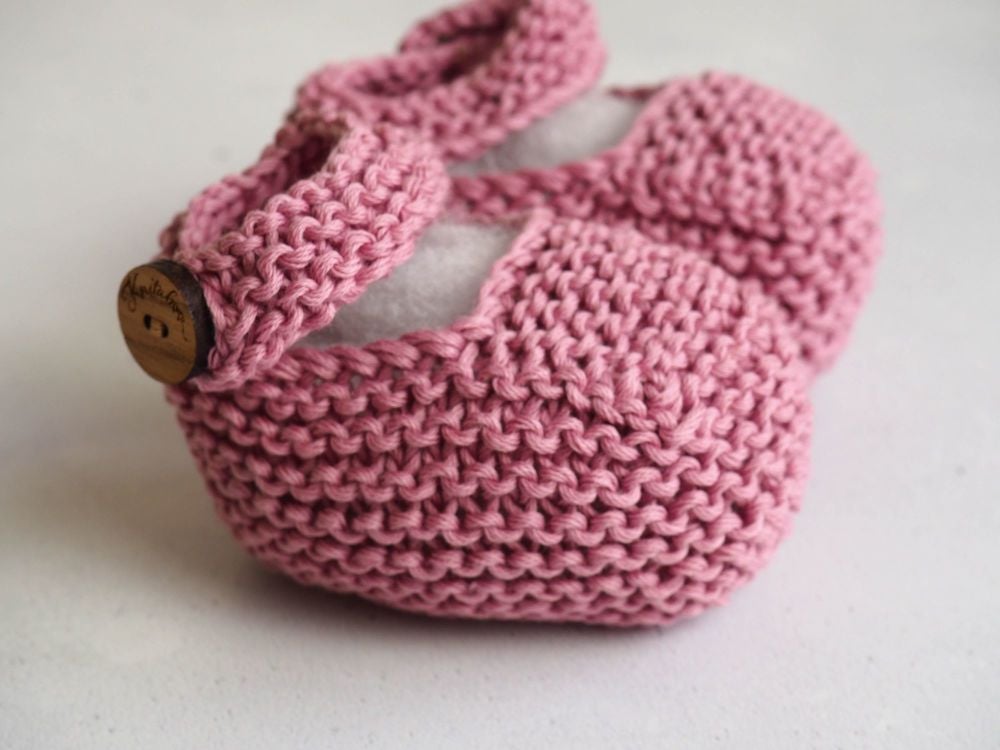 Pink Mary Jane Booties 