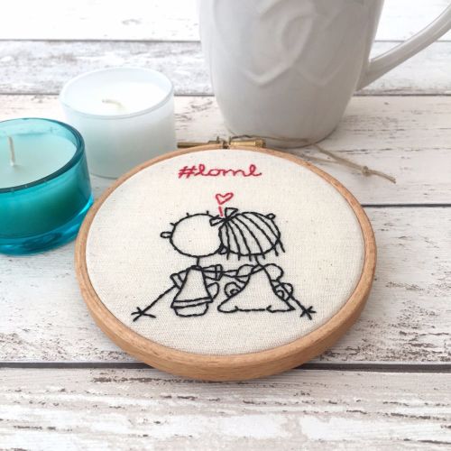 Love of my life #loml Hoop Art - JustSewHelen.com