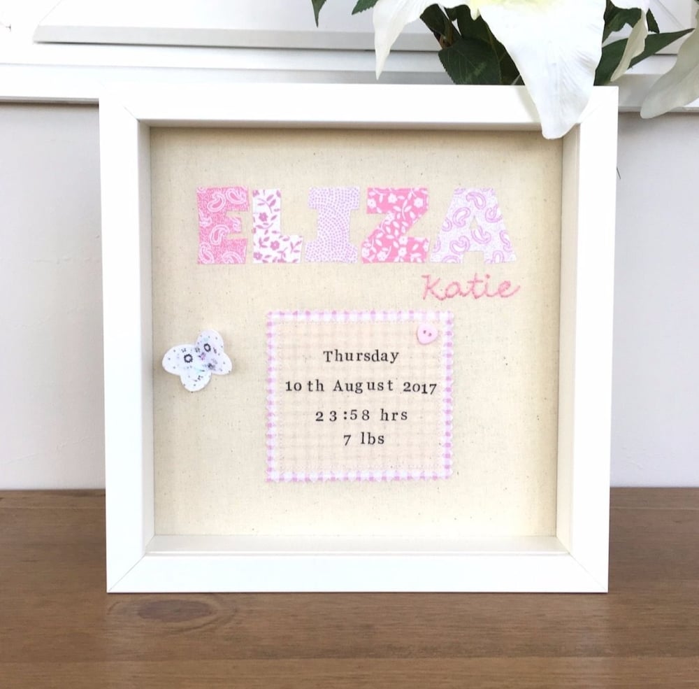 Baby Name Remembrance Picture - JustSewHelen.com