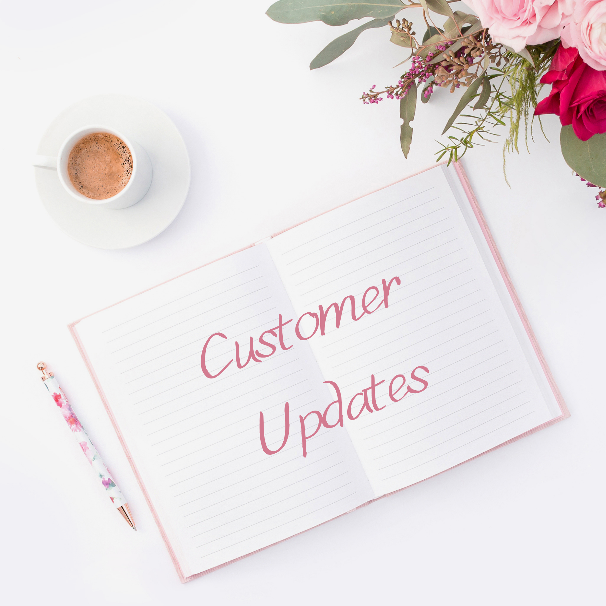 Updates to customers to inform on the progress of the order