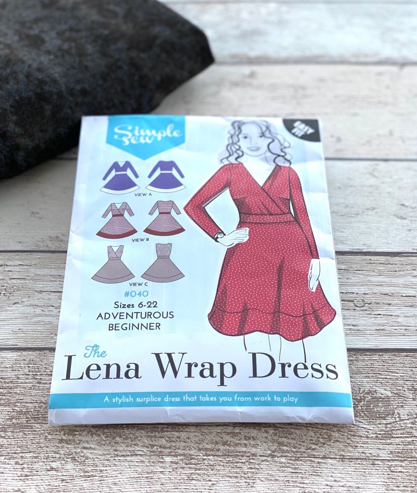 Lena wrap dress pattern from Simple Sew