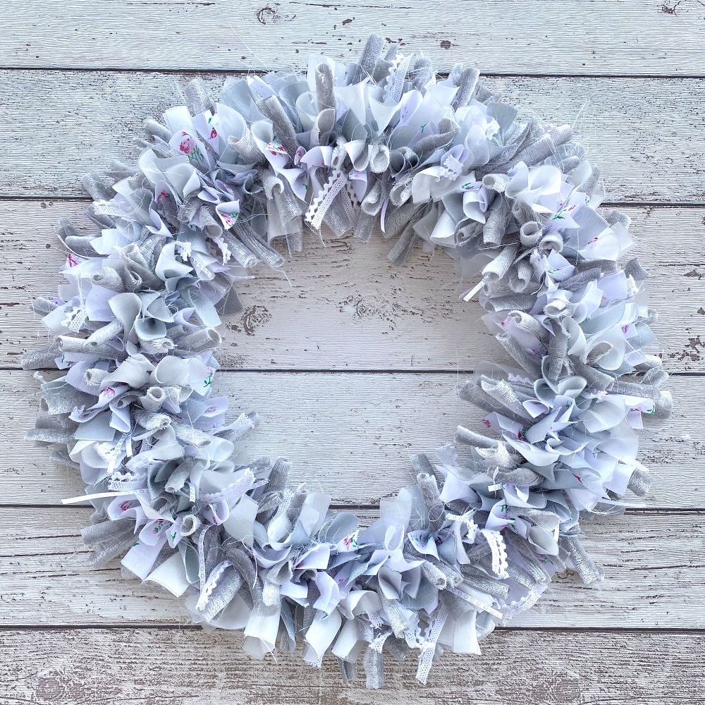 White silver wreath