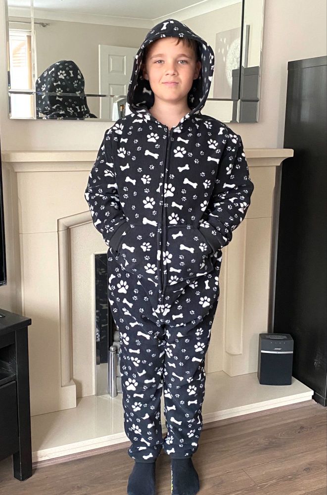 Paws & Bones Fleece Onesie - McCalls 7518 by Just Sew Helen