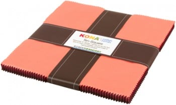 Robert Kaufman - Kona® Cotton - Ten Squares - Mahogany/Cherrywood
