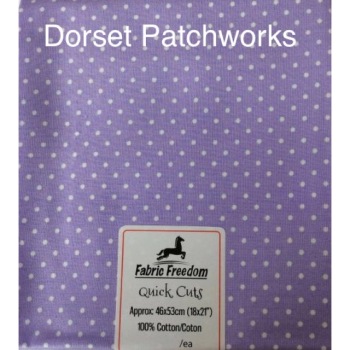 Fabric Freedom - Quick Cut - Lilac and White