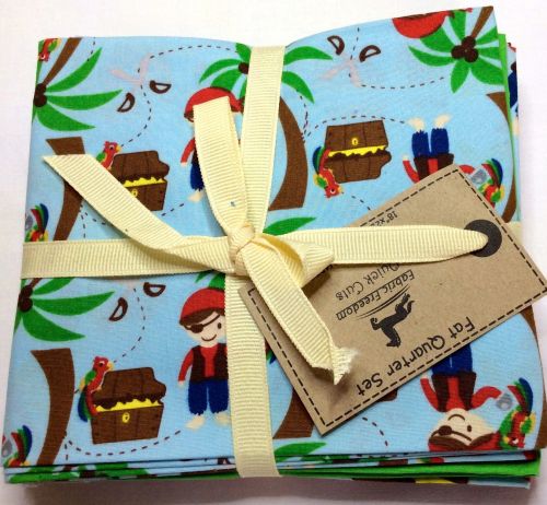 Fabric Freedom Fat Quarter Set - Parrots and Pirates