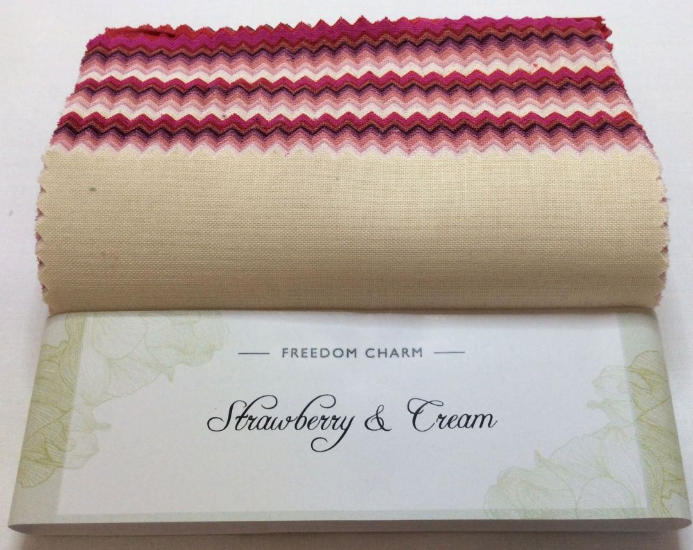 Fabric Freedom - Freedom Charm - Strawberries and Cream