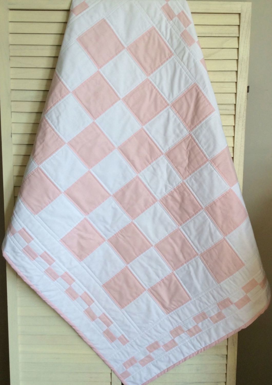 Pink and White Quilt 