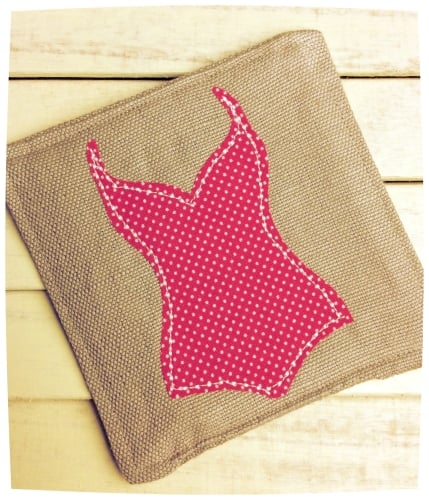 Ooh La La Coaster (Red and White Polka Dots Swimsuit)