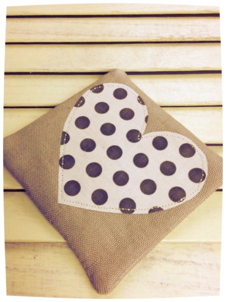 Heart Coast (Cream with Brown Dots)