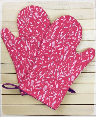 Oven Mitts (Cuckoo's Calling - Pink)