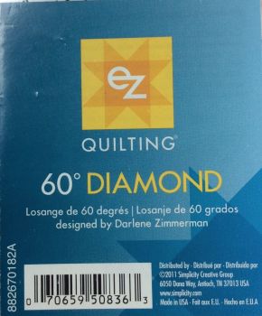 EZ Simplicity Quilting 60° Diamond Template