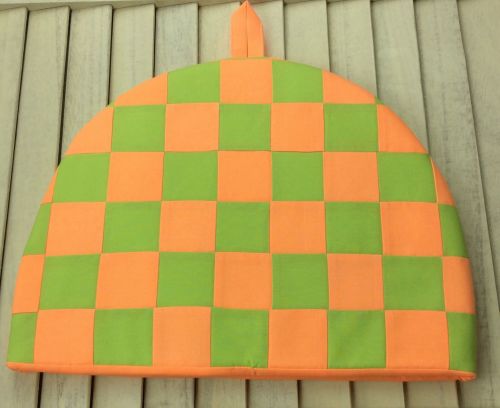 Tea Cosy - Fluorescent Orange and Green