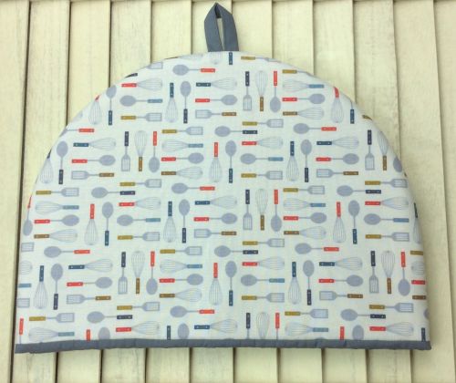 Tea Cosy - Lila's Kitchen Utensils (Cream)