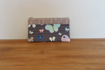 A Dorset Patchworks Bits and Bobs Quilted Pouch (Blue Butterfly)