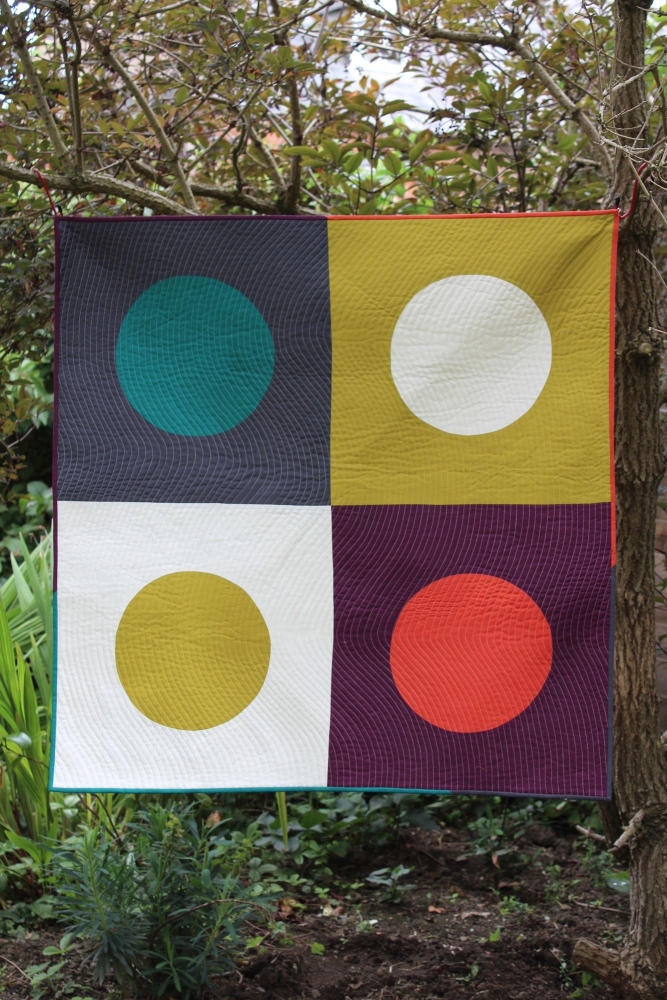 Dots And Curves Baby Quilt/Play Mat/Wall Hanging