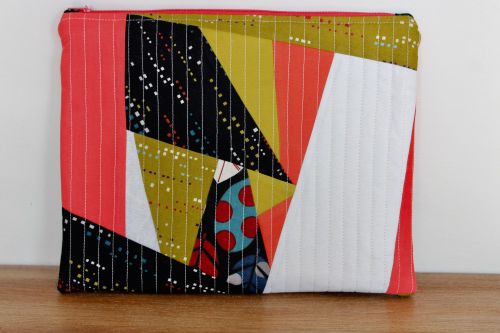 A Dorset Patchworks Bits and Bobs Quilted Pouch (City Lights)