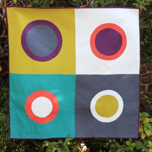 Dotty Rings Baby Quilt/Play Mat/Wall Hanging