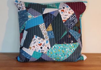 Blues Rules(2) Quilted Cushion Cover