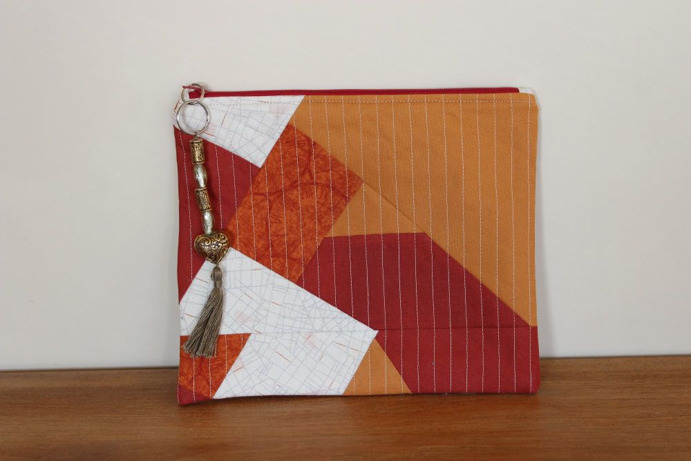 A Dorset Patchworks Bits and Bobs Quilted Pouch (Autumn)