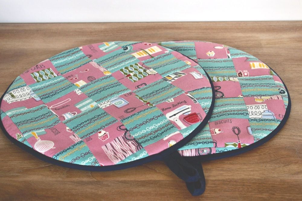 Pair of Patchwork Aga Pads (Kitchen Scales)