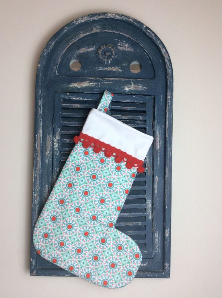 Adently Austen Quilted Christmas Stocking