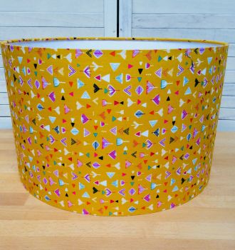 Nature Trail Gold 30 cms Drum Lampshade