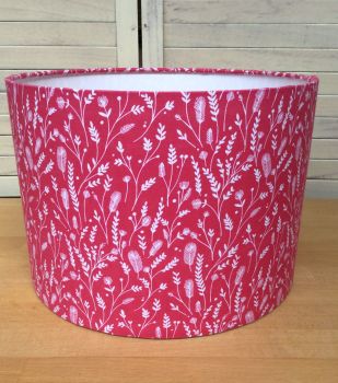 Cuckoo's Calling Pink 30 cms Drum Lampshade