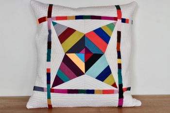 String Star Quilted Cushion (Bright)(1)