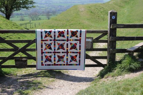 String Star Scrappy Quilt(2)