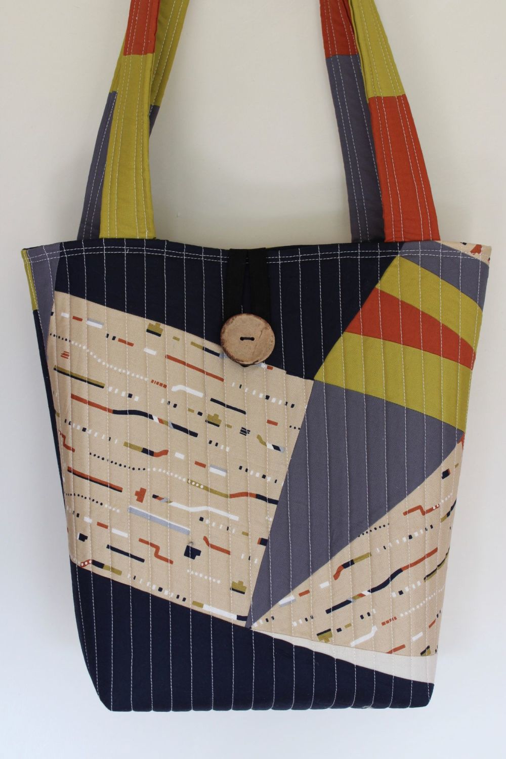 New Horizons Patchwork Tote Bag