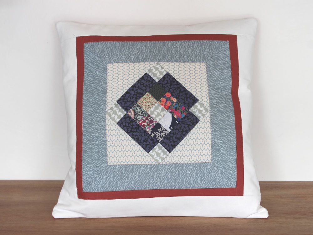 Scrappy Patch Square Quilted Cushion(2)