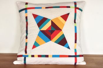 String Star Quilted Cushion (Bright)(2)