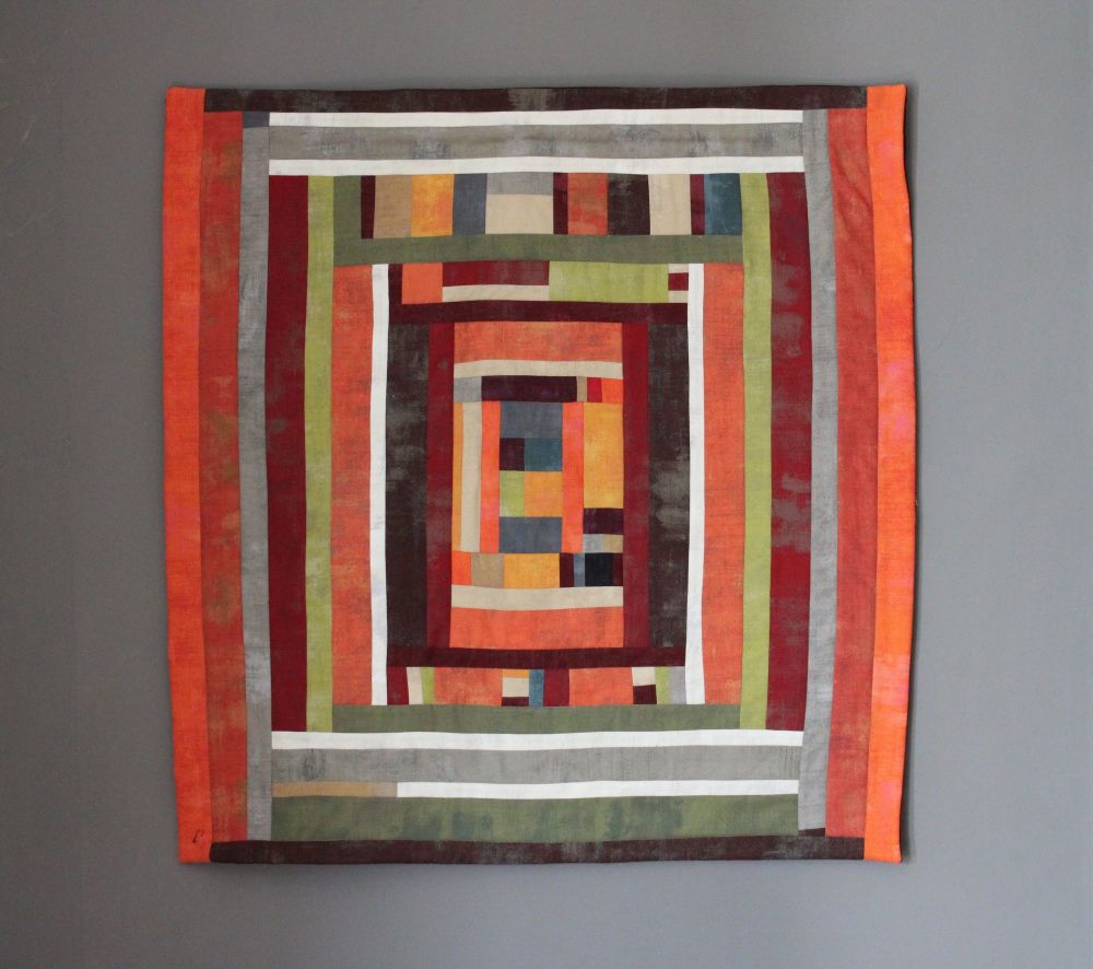 Grunge Maze Quilted Wall Hanging