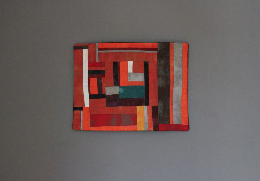 Grunge Abstract Quilted Wall Hanging (Small)