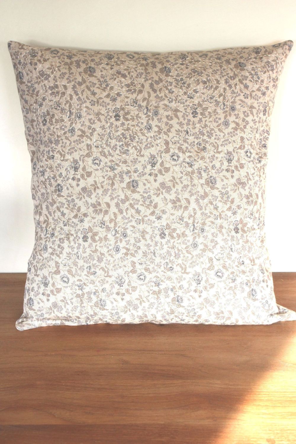 Hand Quilted Linen Cushion