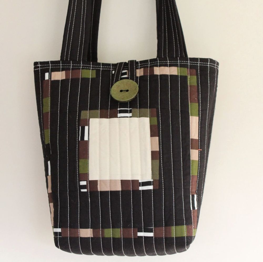 Small Around The Block Patchwork Tote Bag