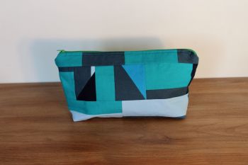 A Dorset Patchworks Bits and Bobs Patchwork  Pouch (Blue/Green)