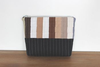 A Dorset Patchworks Bits and Bobs Quilted Pouch (Coffee and Cream)