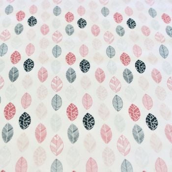 Fabric Freedom - Quirky Florals (Pink Leaf)