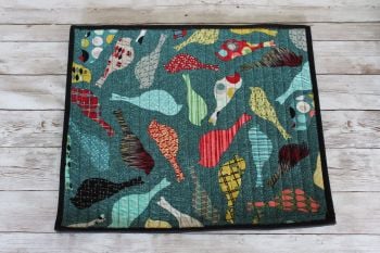 Mid Mod Birds in Teal Quilted Place Mat(7)