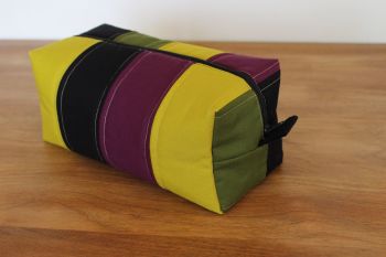 A Dorset Patchworks Bits and Bobs  Box Pouch (Avocado, Eggplant and Pickle)
