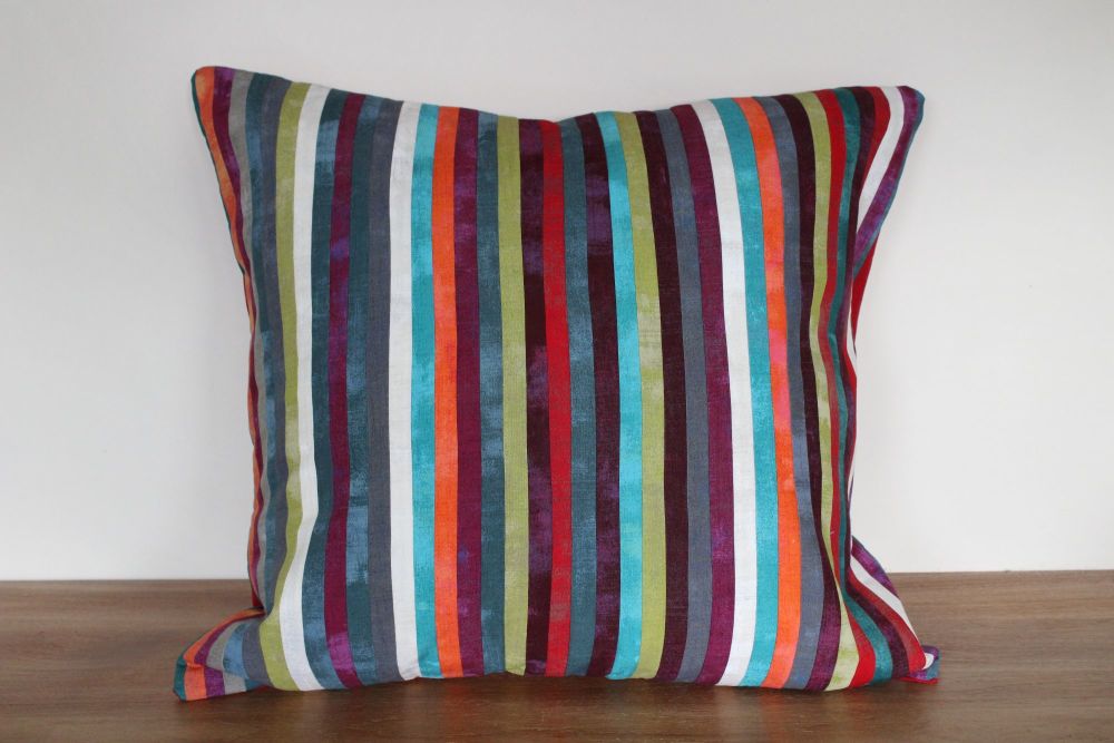 All The Colours Of The Rainbow Patchwork Envelope Cushion