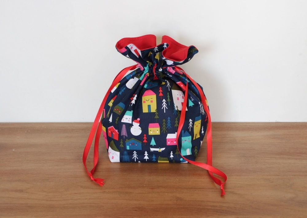 Christmas Drawstring Gift Bag - Merry and Bright(3)