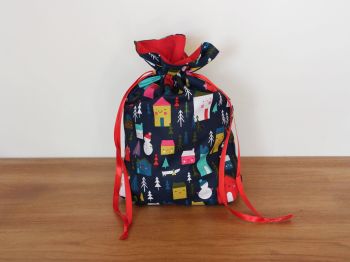 Christmas Drawstring Gift Bag - Merry and Bright(4)