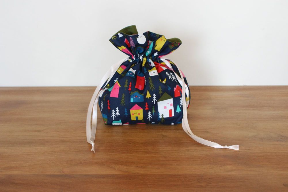 Christmas Drawstring Gift Bag - Merry and Bright(5)