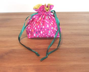 Walk In The Woods in Pink Drawstring Gift Bag(1)